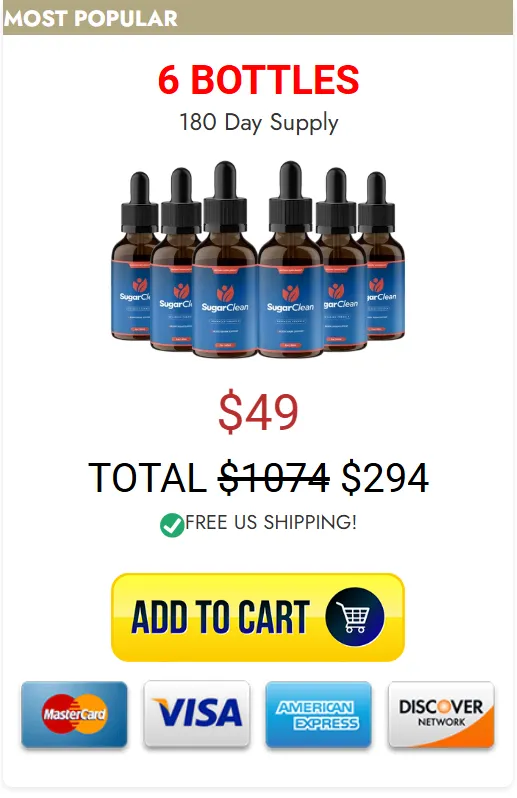 SugarClean - 6 Bottles